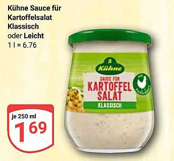 Kühnе Sauce für Kartoffelsalat klassisch oder leicht 250 ml
