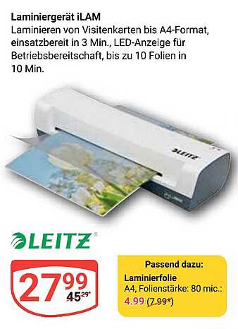 Laminiergerät iLAM von Leitz
