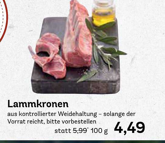 Lammkronen aus kontrollierter Weidehaltung
