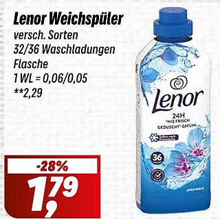 Lenor Weichspüler 32/36 Waschladungen