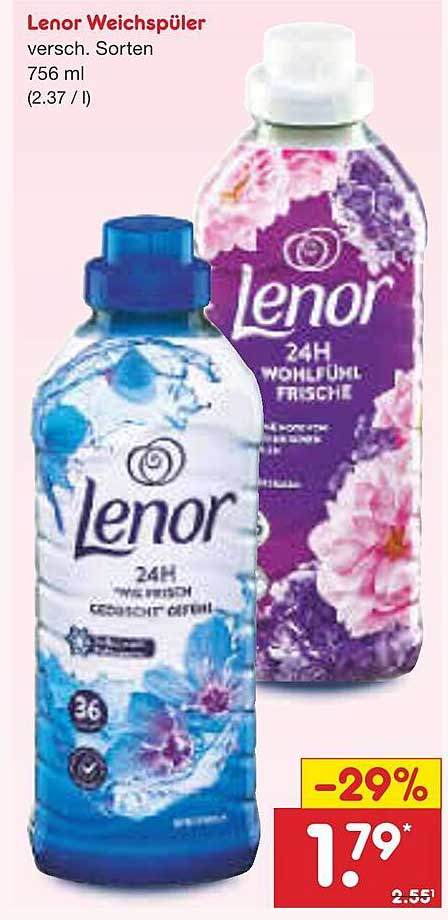 Lenor Weichspüler versch. Sorten 756 ml