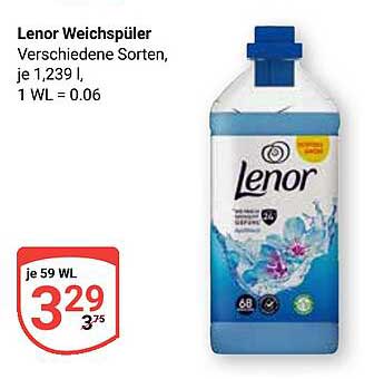 Lenor Weichspüler – Verschiedene Sorten, je 1,239 l