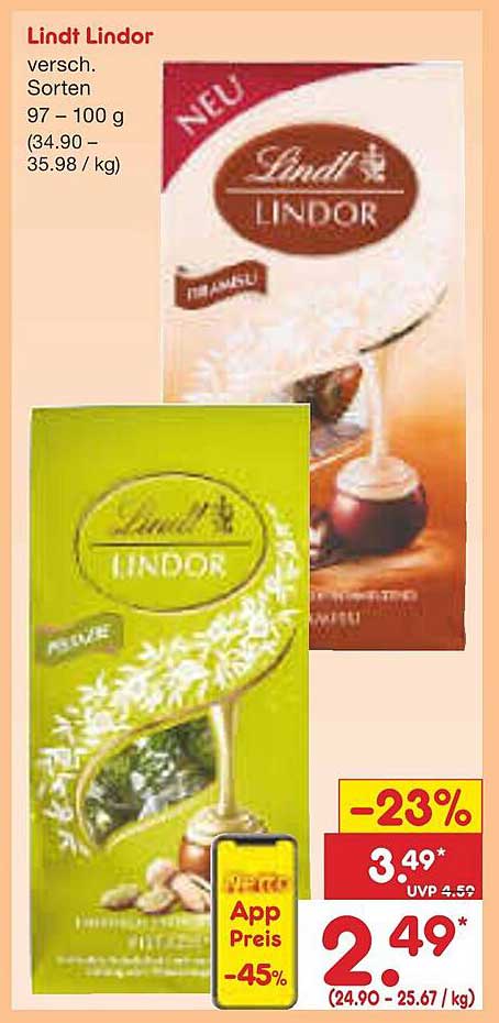 Lindt Lindor Pralinen verschiedene Sorten