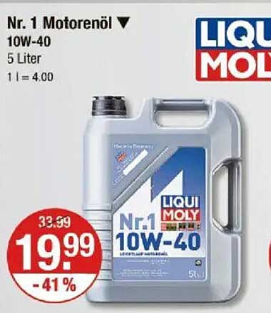 Liqui Moly Nr. 1 Motorenöl 10W-40 - 5 Liter