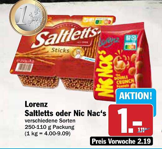 Lorenz Saltletts oder Nic Nac's - verschiedene Sorten