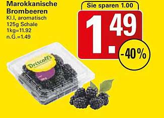Marokkanische Brombeeren 125g