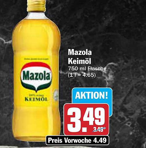 Mazola Keimöl 750 ml Flasche