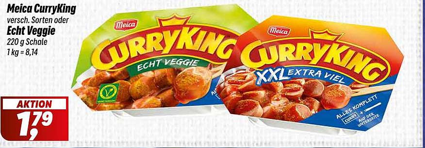 Meica CurryKing - verschiedene Sorten oder Echt Veggie 220 g