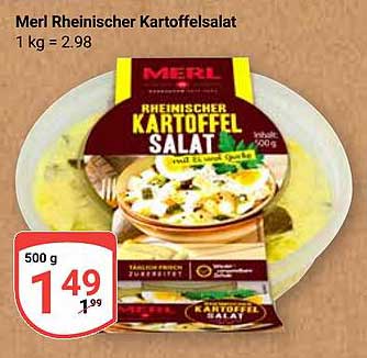 Merl Rheinischer Kartoffelsalat 500 g - Jetzt für nur 1,49 €