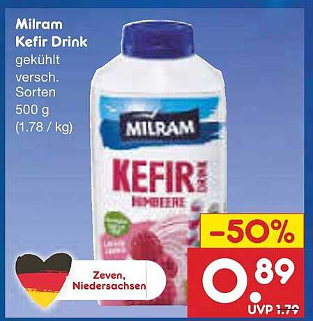 Milram Kefir Drink 500 g - gekühlt, verschiedene Sorten