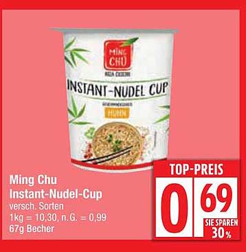Ming Chu Instant-Nudel-Cup - Verschiedene Sorten