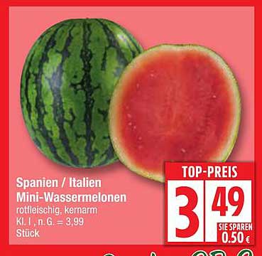 Mini-Wassermelonen - Spanien/Italien, rotfleischig, kernarm