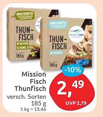 Mission Fisch Thunfisch 185 g - Verschiedene Sorten