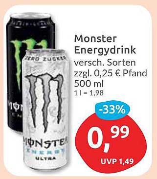 Monster Energydrink 500 ml - Verschiedene Sorten
