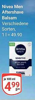 Nivea Men Aftershave Balsam - Verschiedene Sorten