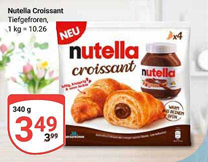 Nutella Croissant Tiefgeforen, 340 g
