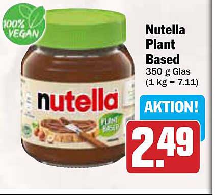 Nutella Plant Based 350 g Glas