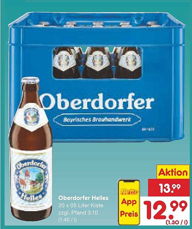Oberdorfer Helles 20 x 0,5 Liter Kiste
