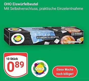 OHO Eiswürfelbeutel - 10 Stück