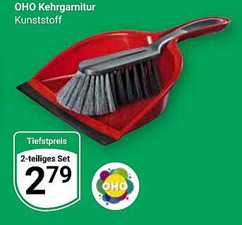 OHO Kehrgarnitur 2-teiliges Set aus Kunststoff