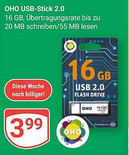 OHO USB-Stick 2.0 - 16 GB