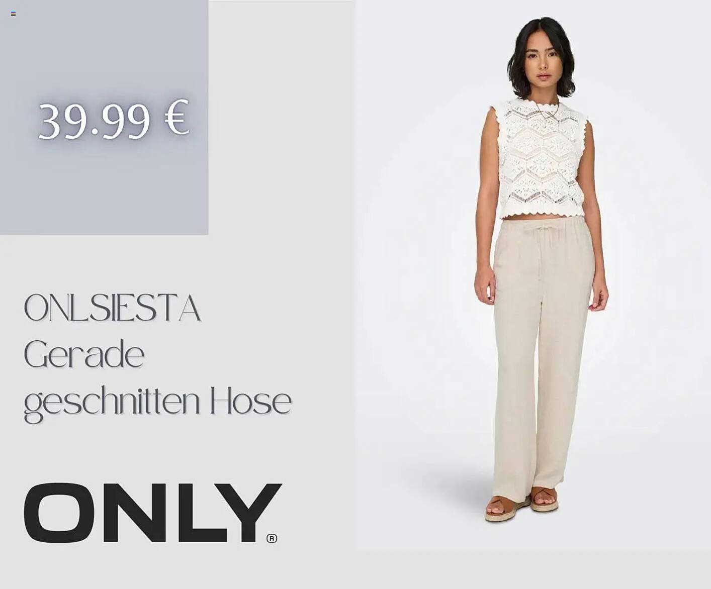 ONLSIESTA Gerade geschnittene Hose