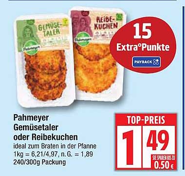 Pahmeyer Gemüse-Taler oder Reibekuchen