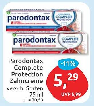 Parodontax Complete Protection Zahncreme 75 ml