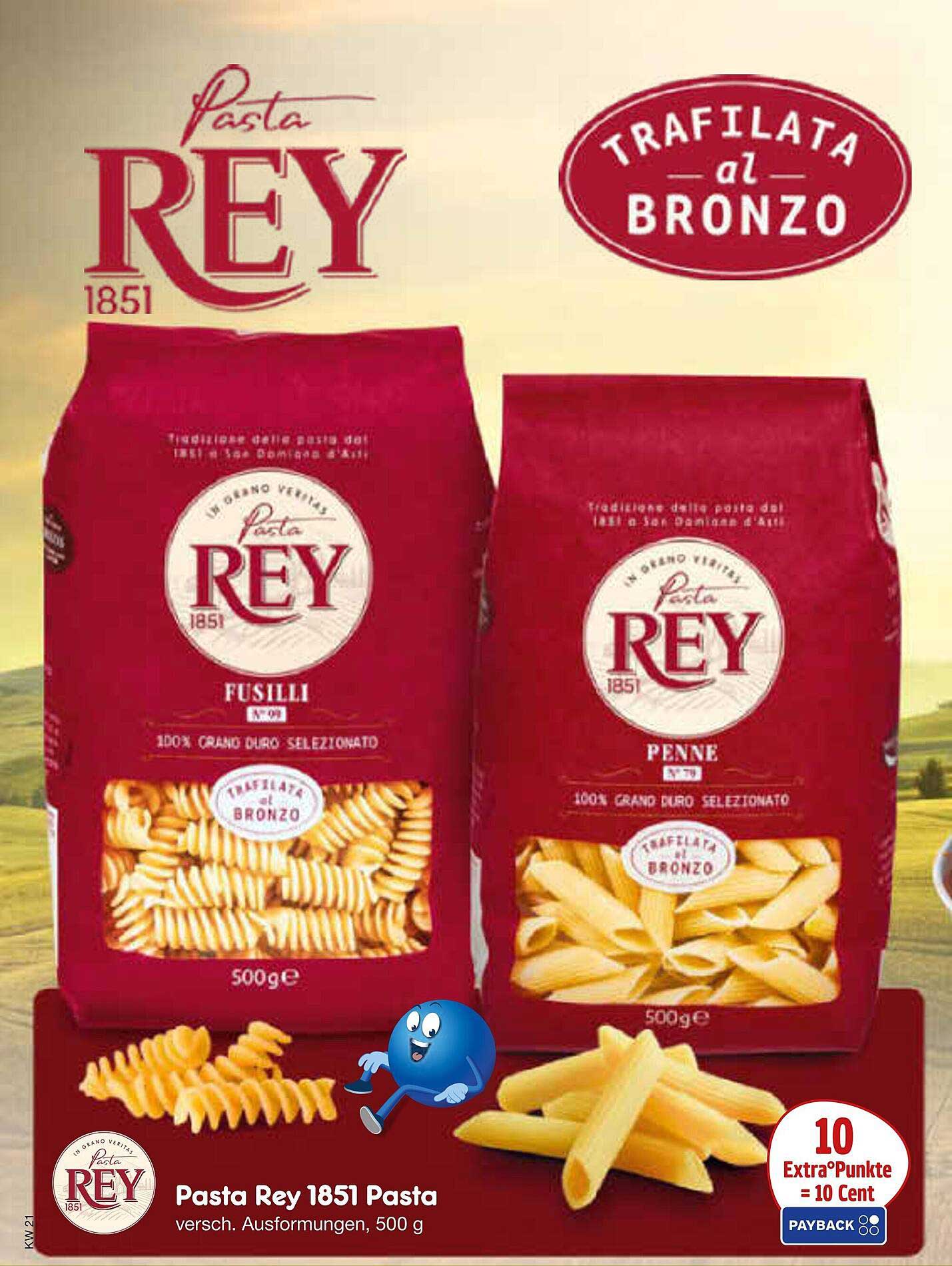 Pasta Rey 1851 - Fusilli und Penne, 500 g