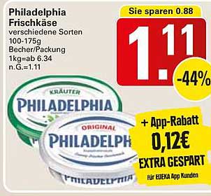 Philadelphia Frischkäse verschiedene Sorten 100-175g Becher/Packung