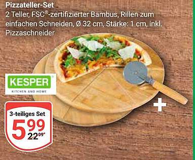 Pizzateller-Set von Kesper – 3-teilig für Genuss zu Hause