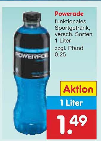 Powerade funktionales Sportgetränk, versch. Sorten 1 Liter
