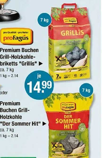 Premium Buchen Grill-Holzkohlebriketts 'Grillis' 7 kg