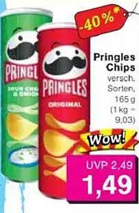 Pringles Chips - verschiedene Sorten, 165 g