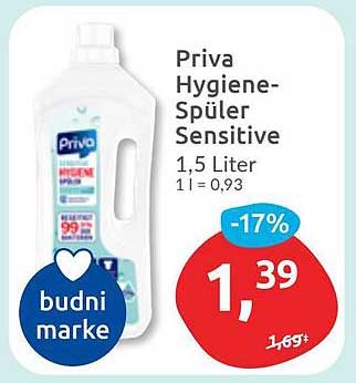 Priva Hygiene-Spüler Sensitive 1,5 Liter