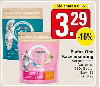 Purina One Katzennahrung verschiedene Varianten 750g Beutel