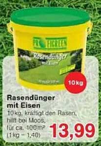 Rasendünger mit Eisen 10 kg