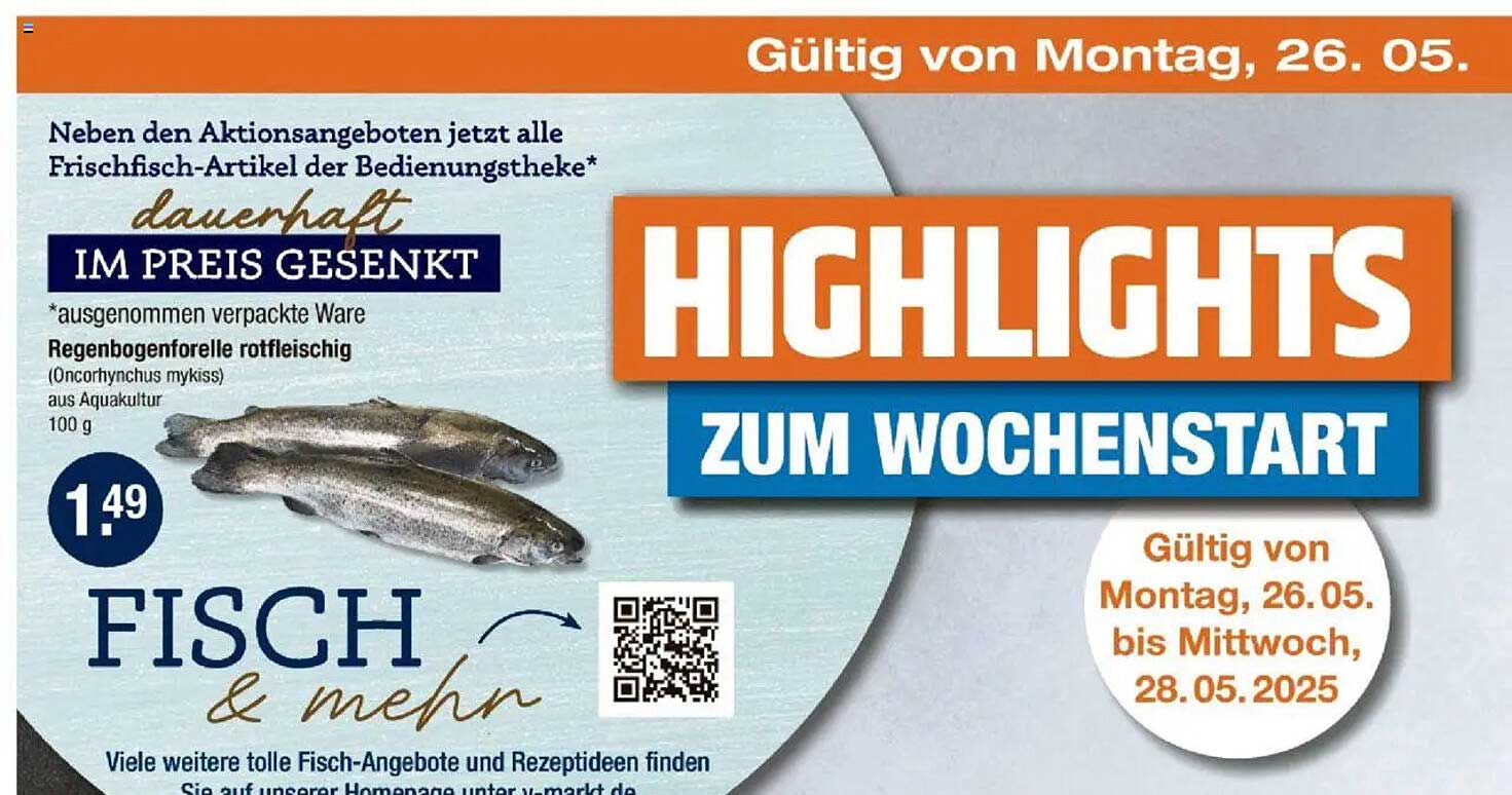 Regenbogenforelle rotfleischig aus Aquakultur - 100g