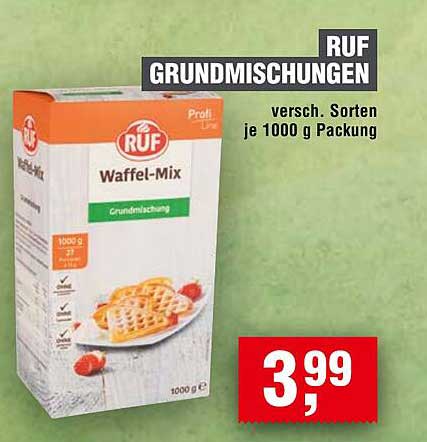 RUF Waffel-Mix - Grundmischungen für köstliche Waffeln