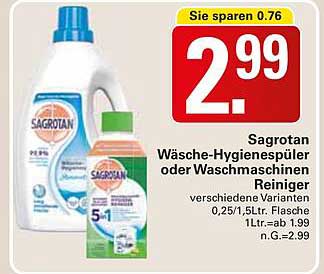 Sagrotan Wäsch-Hygienesprüler oder Waschmaschinen Reiniger