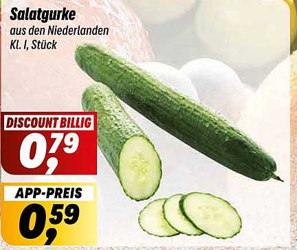 Salatgurke aus den Niederlanden Kl. I, Stück