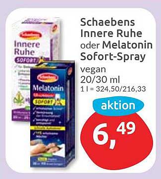 Schaebens Innere Ruhe oder Melatonin Sofort-Spray
