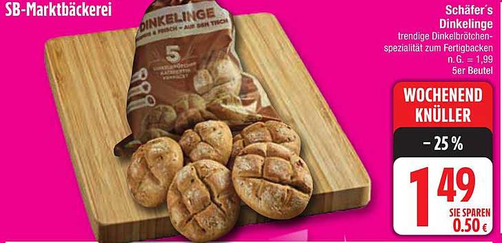 Schäfer's Dinkellinge - Trendige Dinkelbrötchen-Spezialität zum Fertigbacken