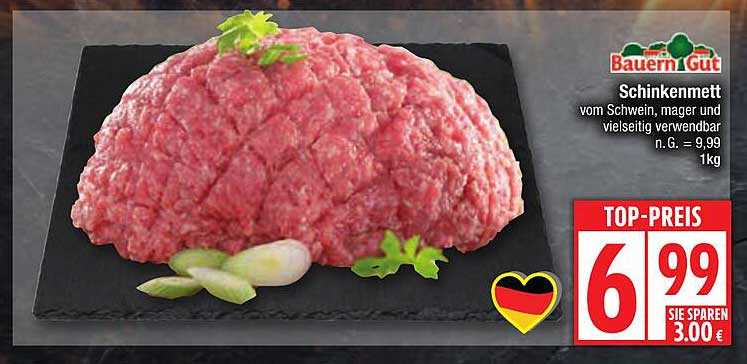 Schinkenmett vom Schwein - mager und vielseitig verwendbar