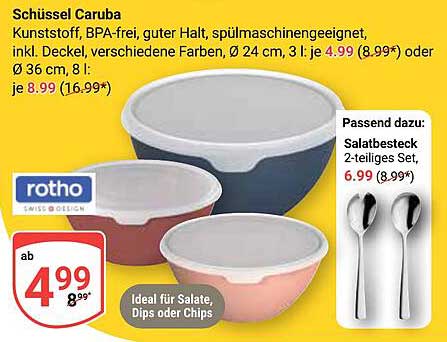 Schüssel Caruba - Praktisch und stilvoll für jeden Anlass