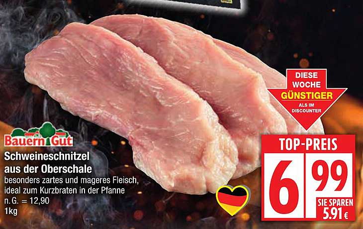 Schweineschnitzel aus der Oberschale