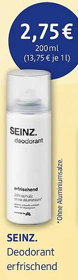 SEINZ. Deodorant erfrischend 200 ml