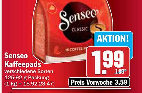 Senseo Kaffeepads verschiedene Sorten 125-92 g Packung