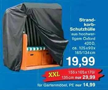 Strandkorb-Schutzhaube aus hochwertigem Oxford 420D