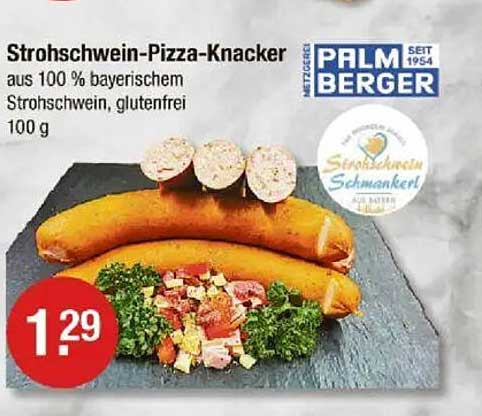 Strohschwan-Pizza-Knacker aus 100 % bayerischem Strohschwan